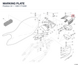 MARKING PLATE 43611715AW diagram position