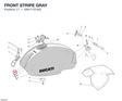 FRONT STRIPE GRAY 43611721AG diagram position