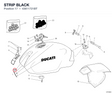 STRIP BLACK 43611721BT diagram position