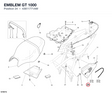 EMBLEM GT 1000 43611771AW diagram position