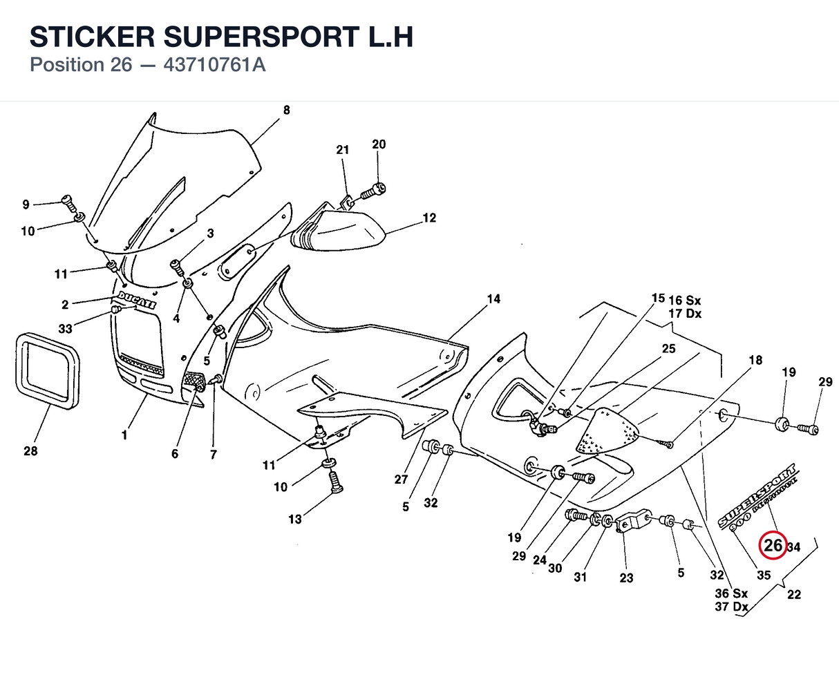 STICKER SUPERSPORT L.H