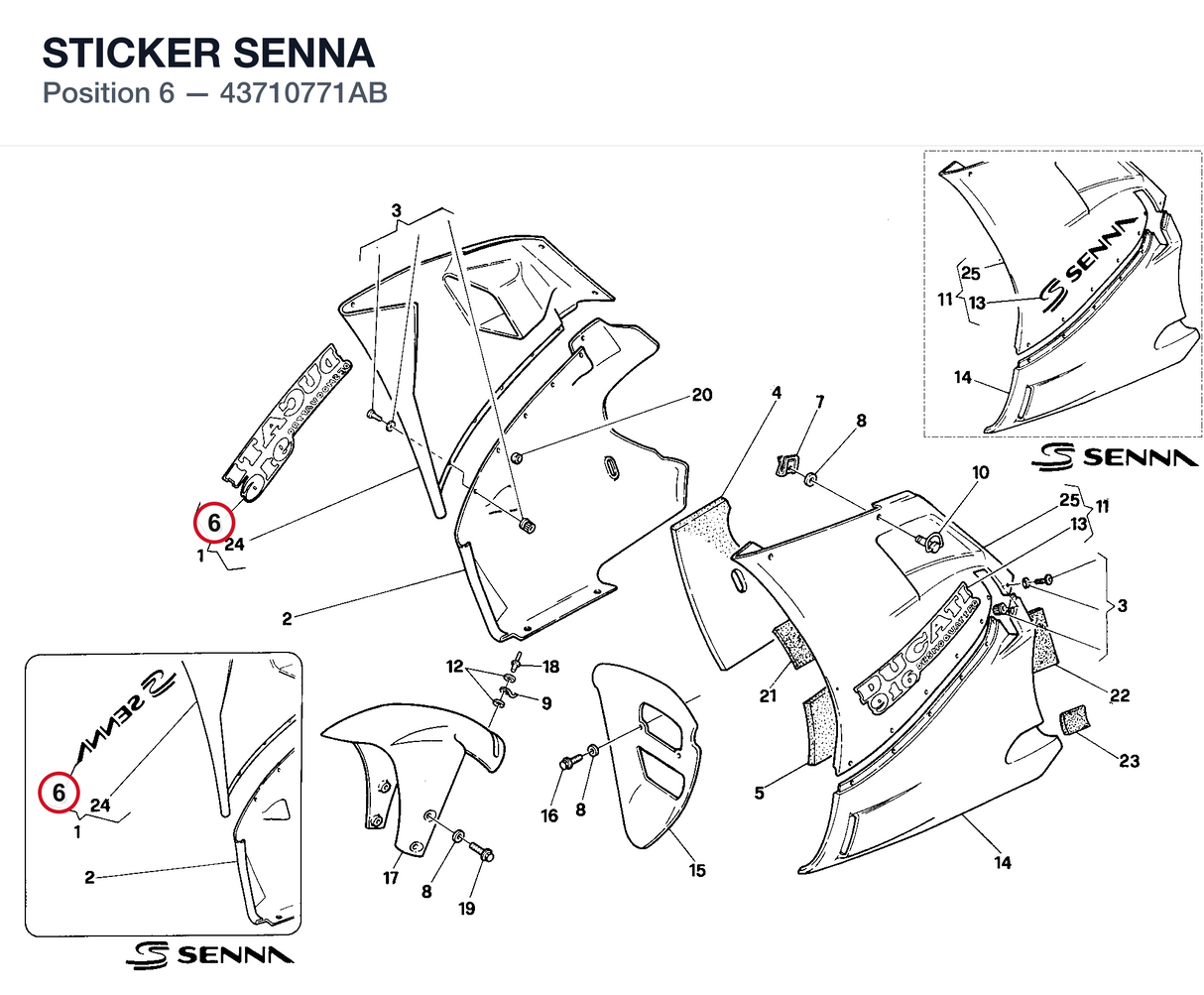 STICKER SENNA