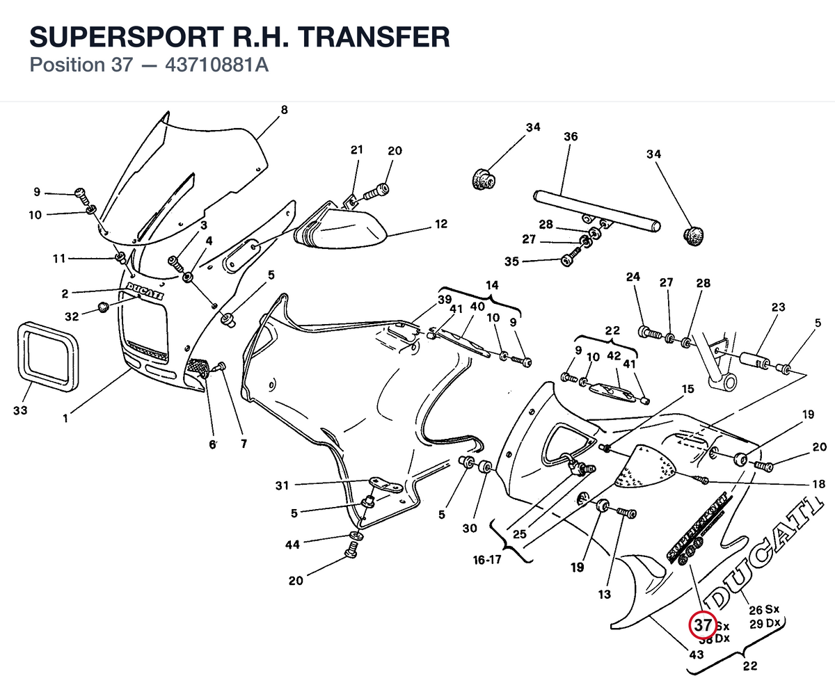 SUPERSPORT R.H. TRANSFER