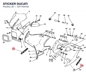 STICKER DUCATI