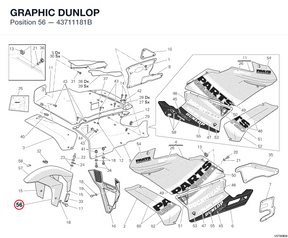 GRAPHIC DUNLOP 43711181B diagram position
