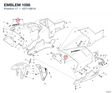 EMBLEM 1098 43711661A diagram position