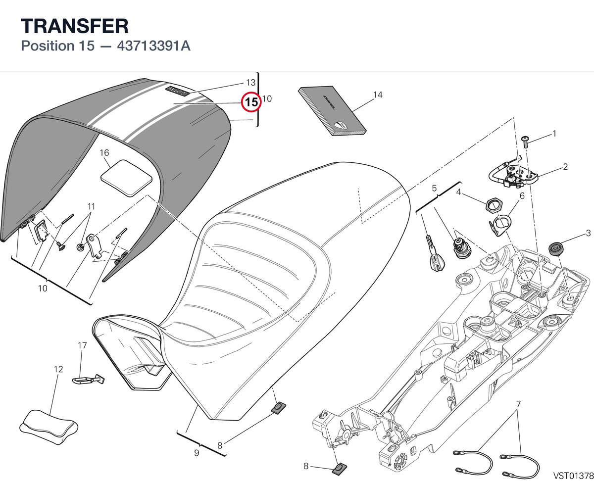 TRANSFER 43713391A diagram position