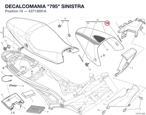 DECALCOMANIA "795" SINISTRA 43713691A diagram position