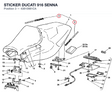 STICKER DUCATI 916 SENNA