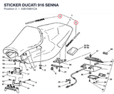 STICKER DUCATI 916 SENNA