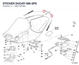 STICKER DUCATI 996 SPS