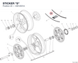 STICKER "S" 43812031A diagram position