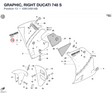 GRAPHIC, RIGHT DUCATI 748 S 43812491AB diagram position