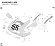 MARKING PLATE 43812841A diagram position