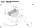 STRIP - FLASH. WHITE/FAIRING