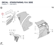 DECAL - STARS/FARING. R.H. SIDE