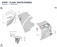 STRIP - FLASH. WHITE/FAIRING