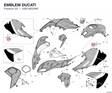 EMBLEM DUCATI 43813652AW diagram position