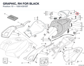 GRAPHIC, RH FOR BLACK 43814391BT diagram position