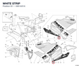 WHITE STRIP 43814421A diagram position