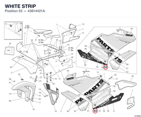 WHITE STRIP 43814421A diagram position