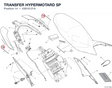 TRANSFER HYPERMOTARD SP 43816131A diagram position