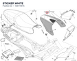 STICKER WHITE 43817091A diagram position