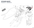 STICKER WHITE 43818051AW diagram position
