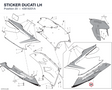 STICKER DUCATI LH 43818201A diagram position