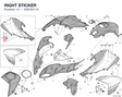 RIGHT STICKER 43818511A diagram position