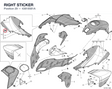 RIGHT STICKER 43818581A diagram position