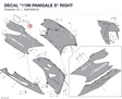 DECAL "1199 PANIGALE S" RIGHT 43819241A diagram position