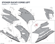 STICKER DUCATI CORSE LEFT 43819561A diagram position