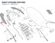 RIGHT STICKER FOR RED 4381A751A diagram position