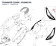 TRANSFER COVER , FRAME RH 4381C211A diagram position