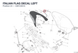 ITALIAN FLAG DECAL LEFT 4381C831A diagram position