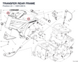 TRANSFER REAR FRAME 4381C891A diagram position