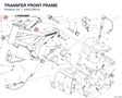 TRANSFER FRONT FRAME 4381C901A diagram position