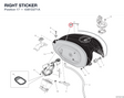 RIGHT STICKER 4381D271A diagram position
