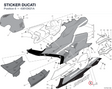 STICKER DUCATI 4381D621A diagram position