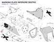 MARKING PLATE INFERIORE DESTRO 4381E321A diagram position