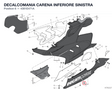 DECALCOMANIA CARENA INFERIORE SINISTRA 4381E471A diagram position