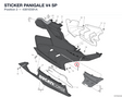 STICKER PANIGALE V4 SP 4381E591A diagram position