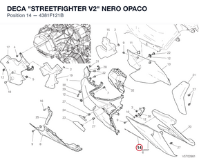 DECA "STREETFIGHTER V2" NERO OPACO 4381F121B diagram position