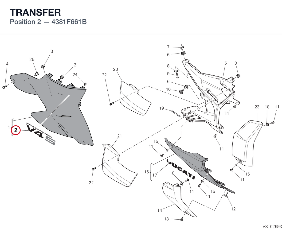 TRANSFER 4381F661B diagram position