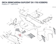 DECA SEMICARENA SUP.CENT DX 1703 ICEBERG 4381F791A diagram position