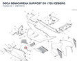 DECA SEMICARENA SUP.POST DX 1703 ICEBERG 4381F801A diagram position