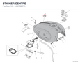 STICKER CENTRE 4381G261A diagram position