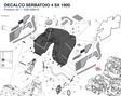 DECALCO SERBATOIO 4 SX 1900 4381G801A diagram position
