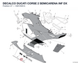 DECALCO DUCATI CORSE 2 SEMICARENA INF DX 4381H081A diagram position